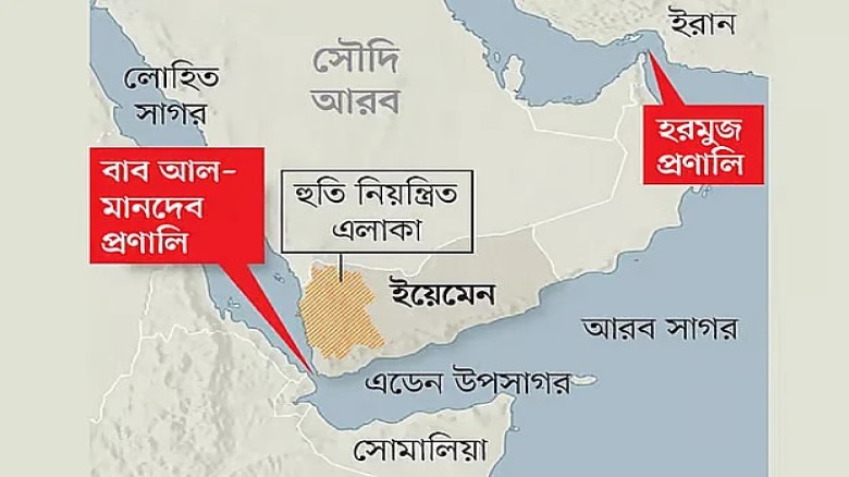 লোহিত সাগরে হুতিদের নিয়ন্ত্রণ, ইস্ট–ওয়েস্ট পাইপলাইন বন্ধ সৌদ
