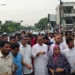 অগ্নিদগ্ধ কলমিলতা বাজার পরিদর্শনে জননেতা সাইফুল হোক
